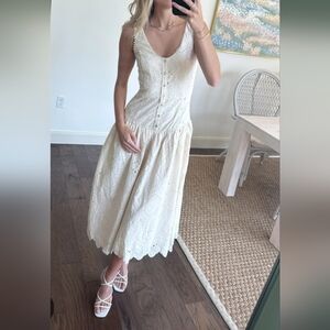 House of Harlow 1960 Cream Midi Dress